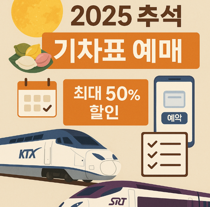 2025-추석-KTX-SRT-기차표-예매-일정-방법-최대-50%-할인-총정리