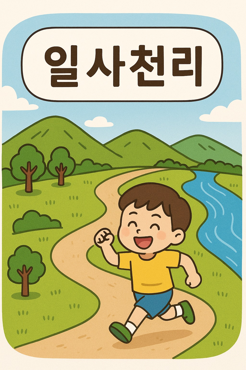 일사천리 사자성어 만화