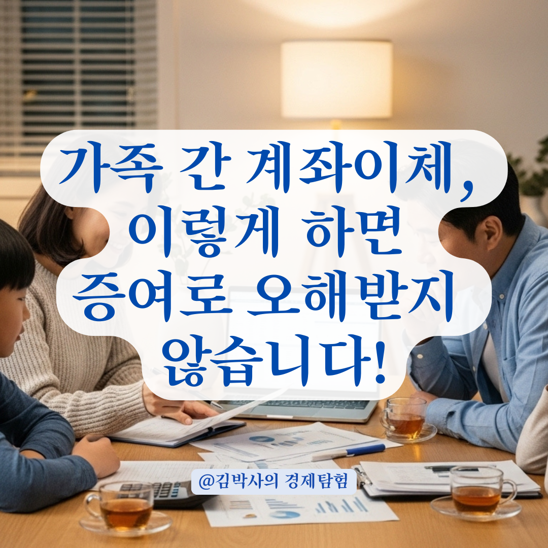 가족 간 계좌이체와 카드 사용, 증여로 오인받지 않으려면 알아둘 점.