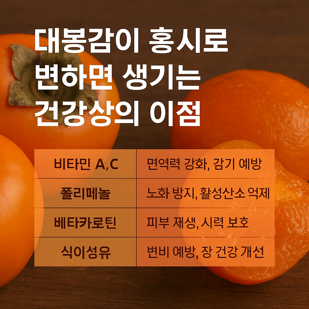 대봉감 홍시 만드는 법