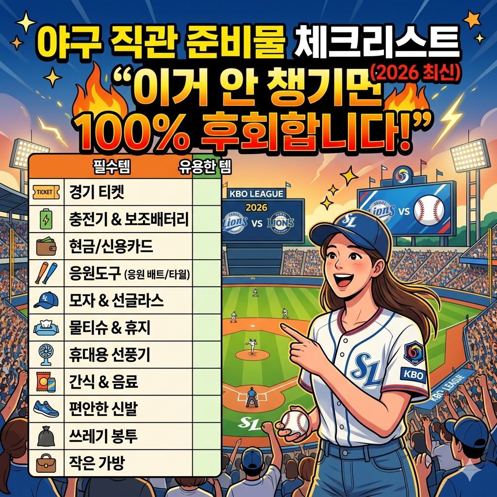 2026 프로야구 직관 추천 좌석 확인하러 가기