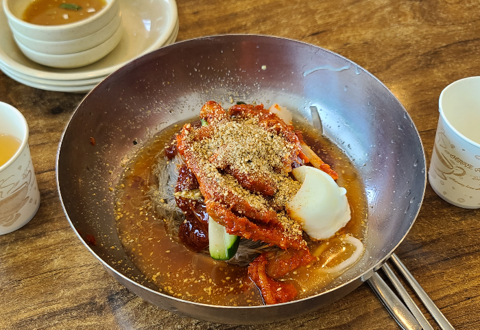 인천 송도 속초코다리냉면 시원한냉면 점심식사 송도맛집 코다리온육수 대기시간 코다리냉면