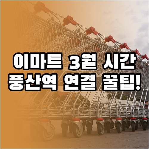 이마트 풍산점 3월 운영 시간표 및 ..