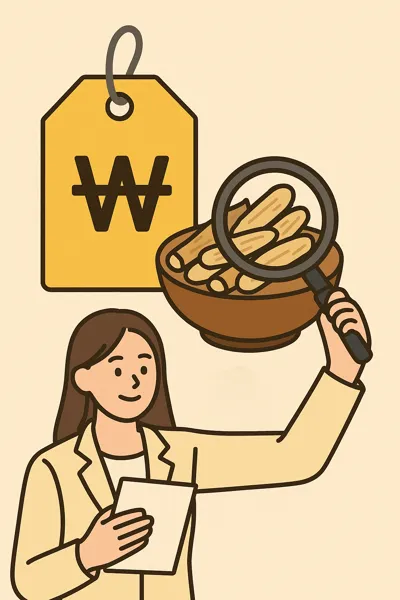 황기환 가격 결정 주요 기준