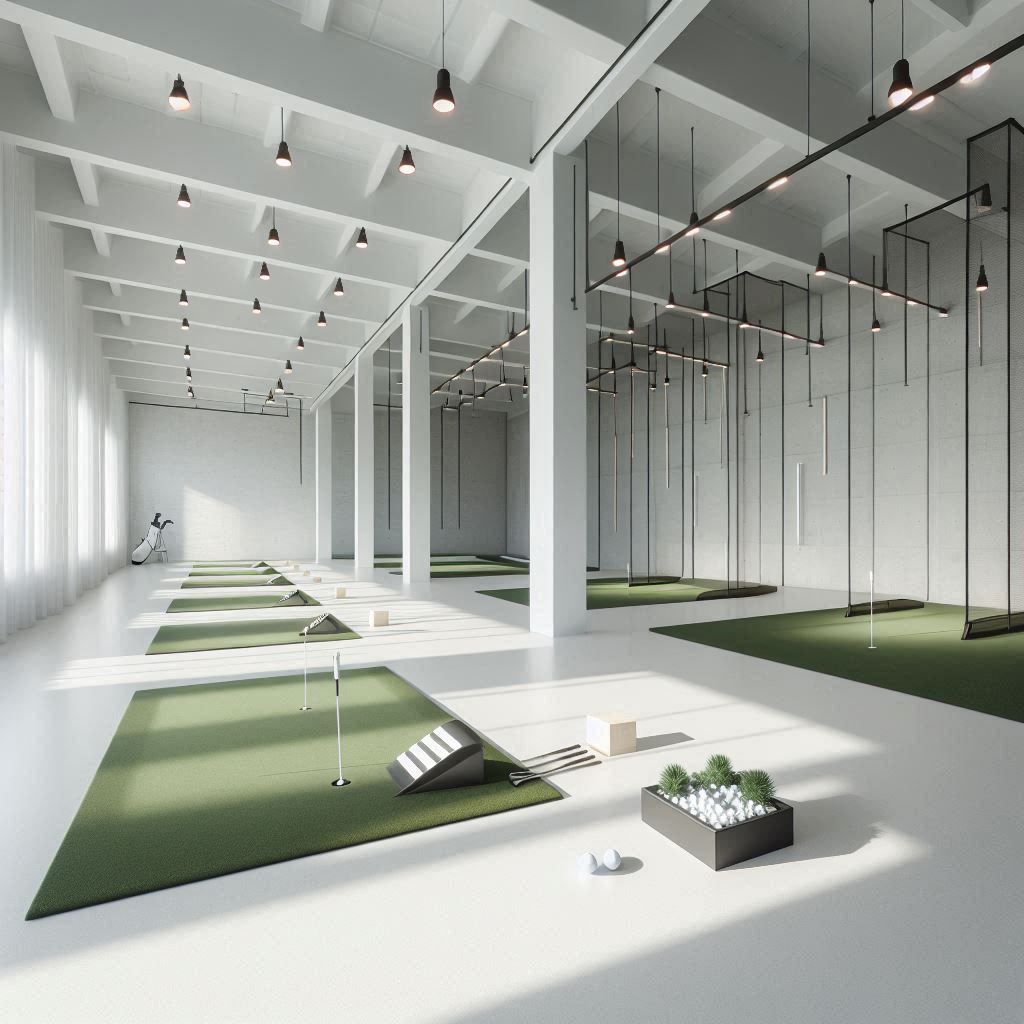 실내골프연습장 배경