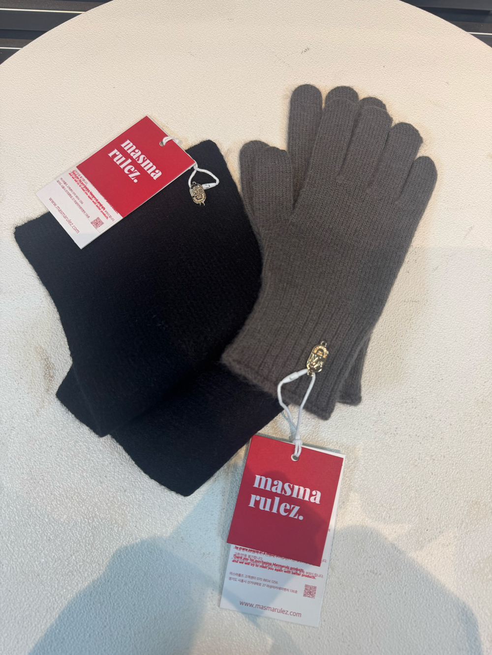 마스마룰즈 Masmarulez 니트 목도리 & 장갑