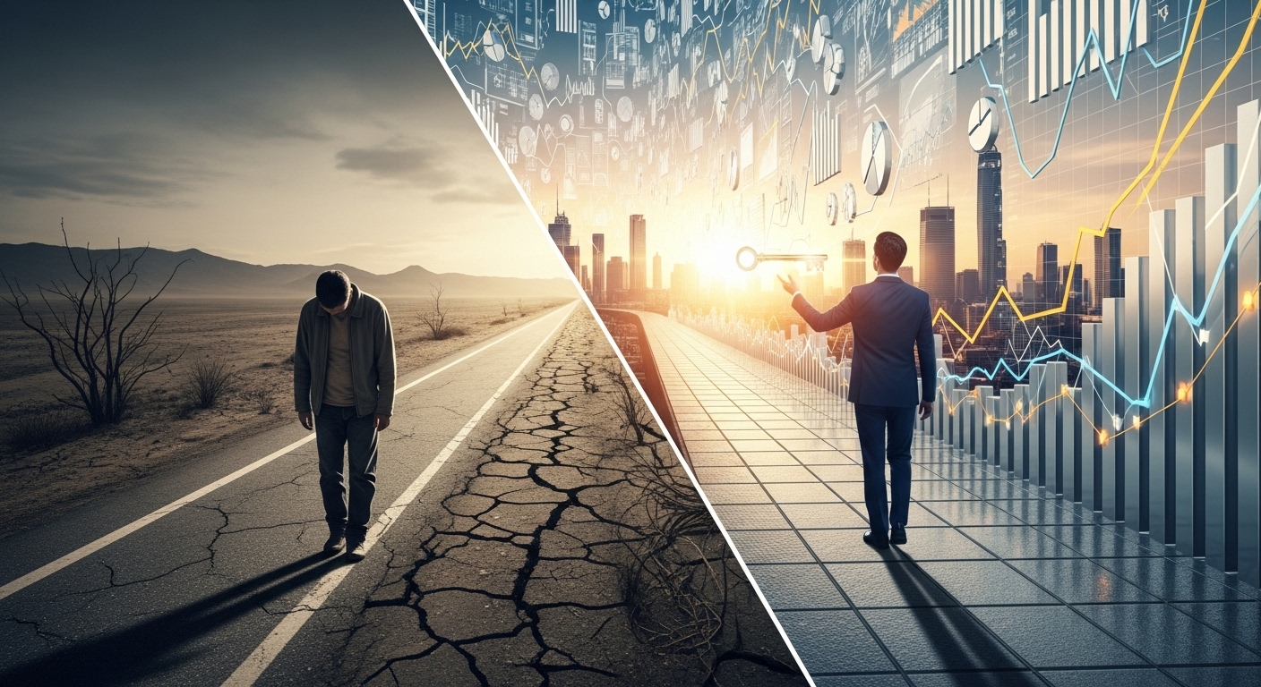 금융 무지식으로 가난한 진실을 비교하는 글