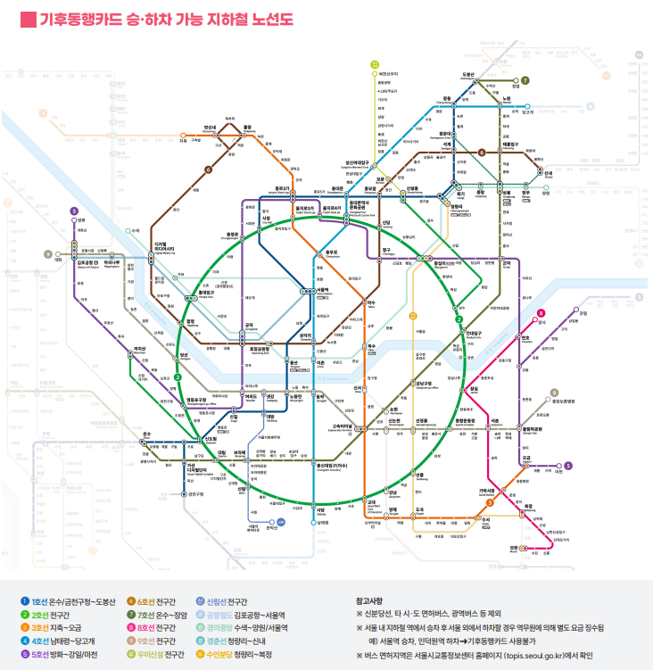 기후동행카드 이용지역