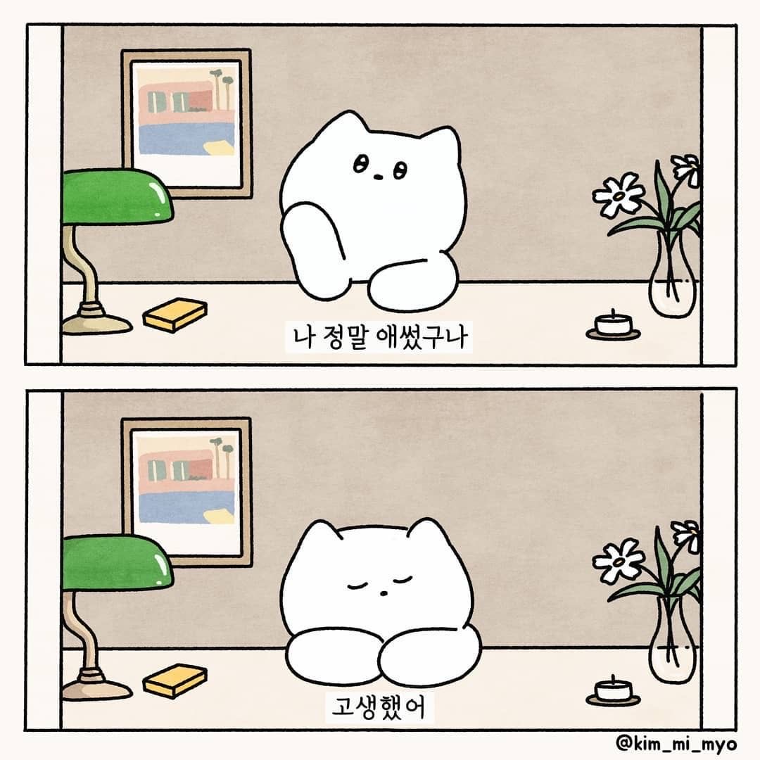 애썼다, 나자신