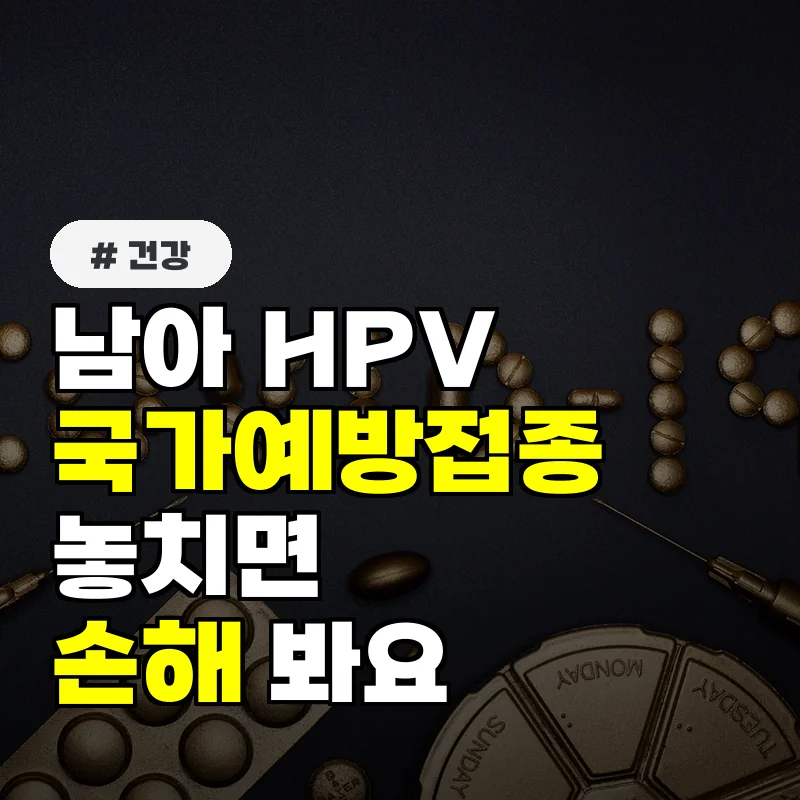 만 12세 남아 HPV 국가예방접종, 올해 놓치면 큰 손해 보는 이유