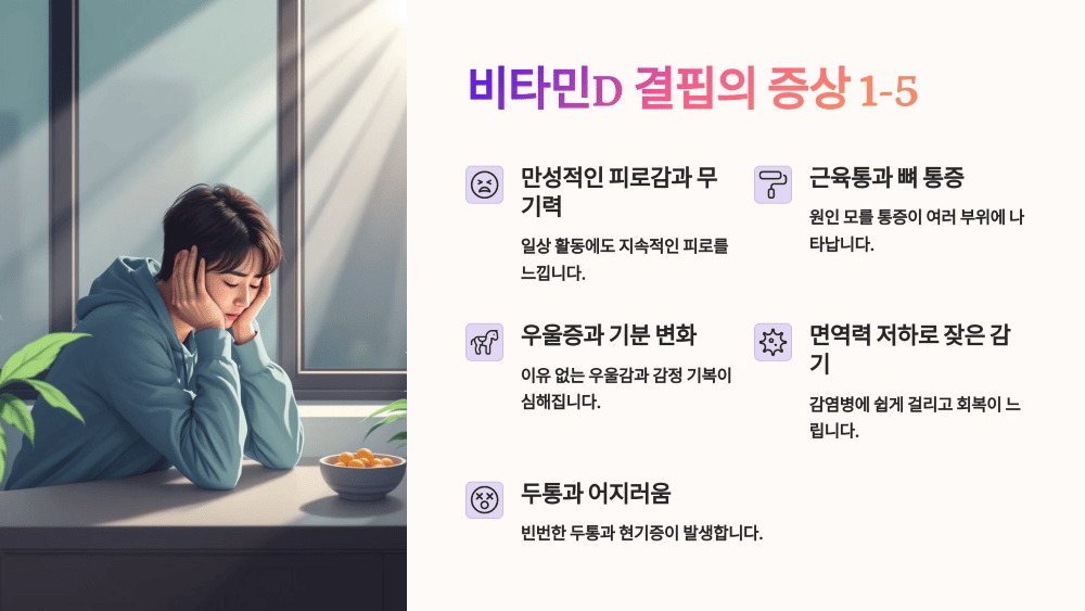 비타민D 결핍의 증상 1-5