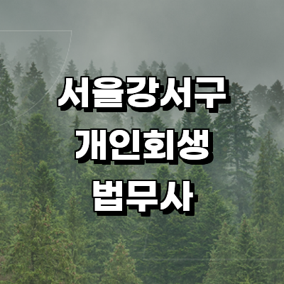서울 강서구 개인회생 법무사