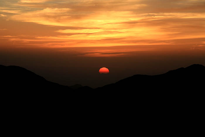 대만 옥산 일출