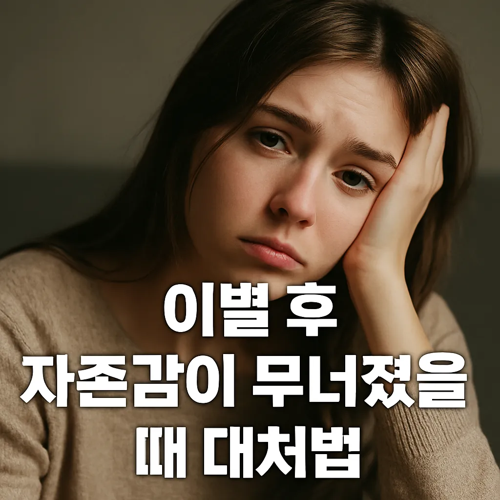 이별 후 자존감이 무너졌을 때 대처법 (나를 원망하지 않고 회복하는 법)