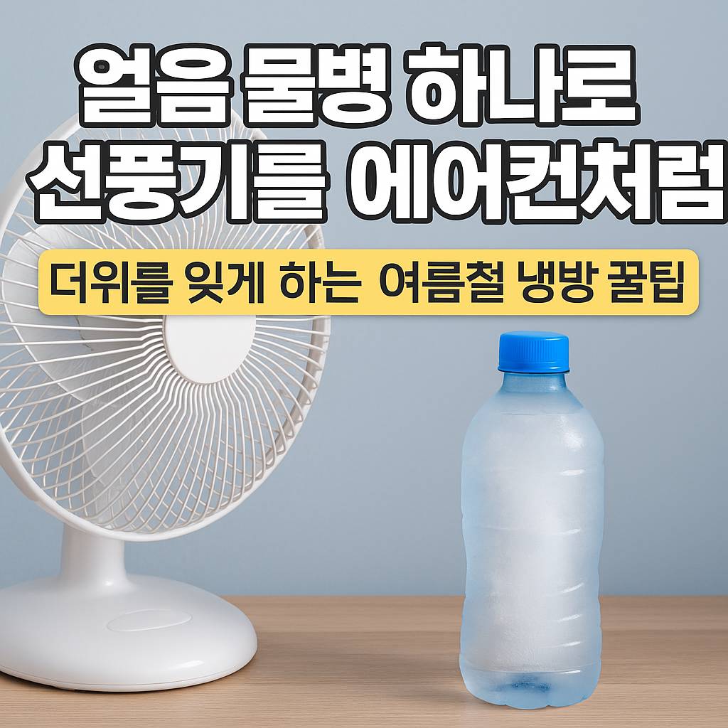 선풍기 바람을 더 시원하게 만드는 법
