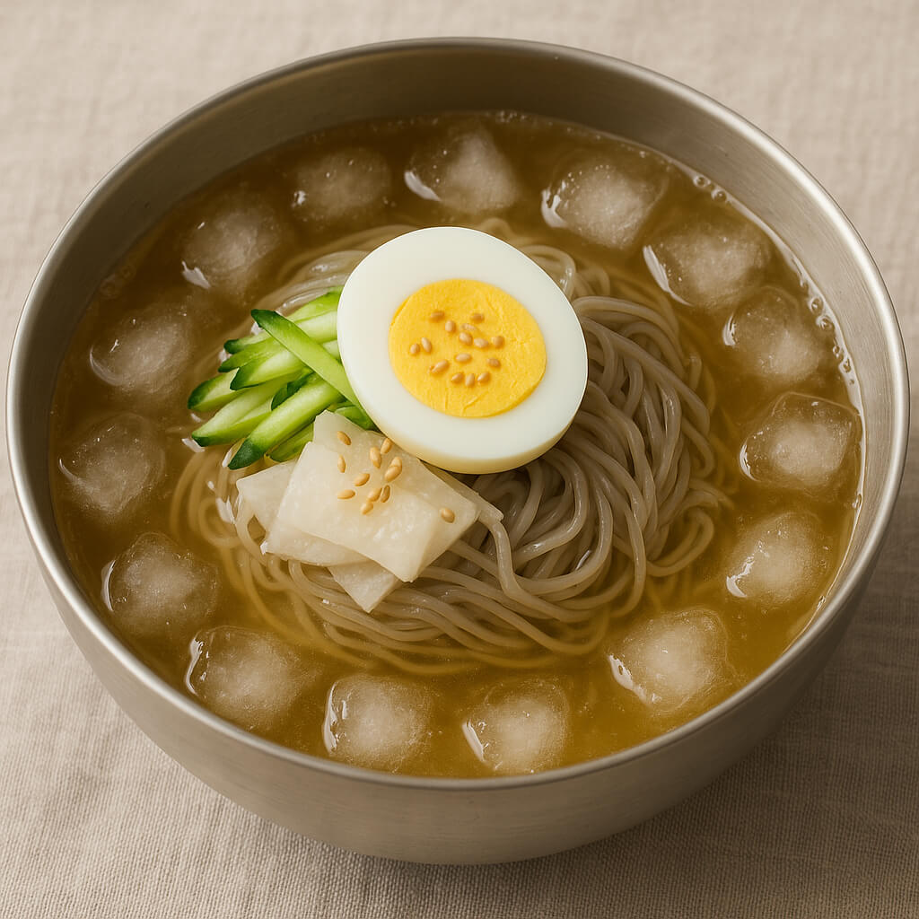 무더위 여름철에 먹는 시원한 물냉면