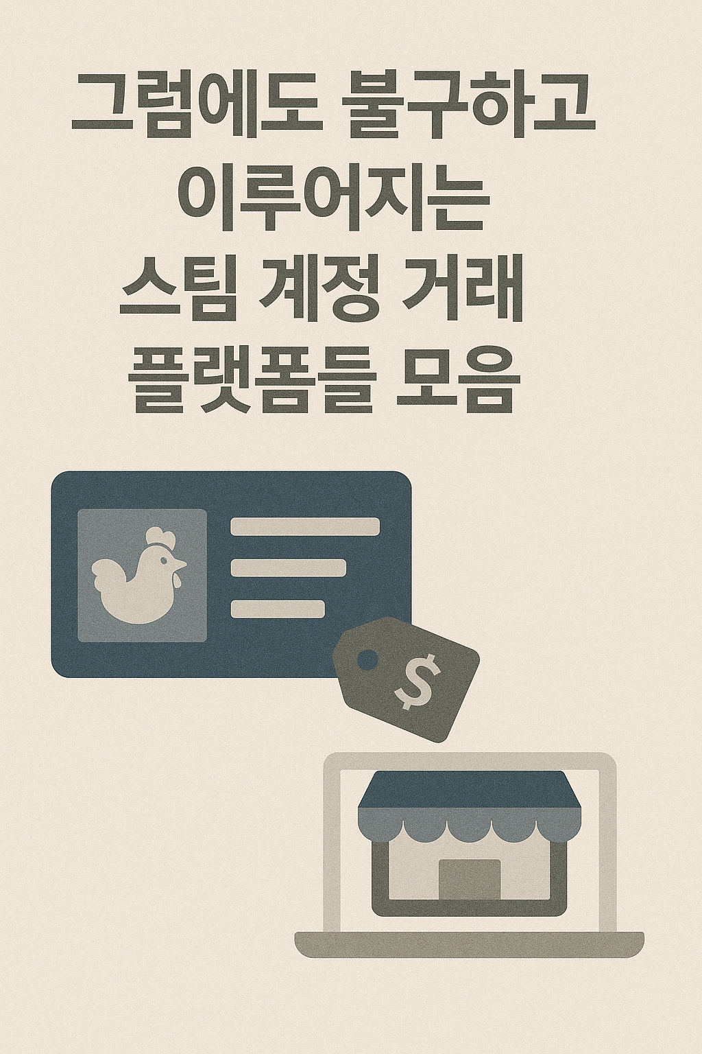 그럼에도 불구하고 이루어지는 스팀 계정 거래 플랫폼