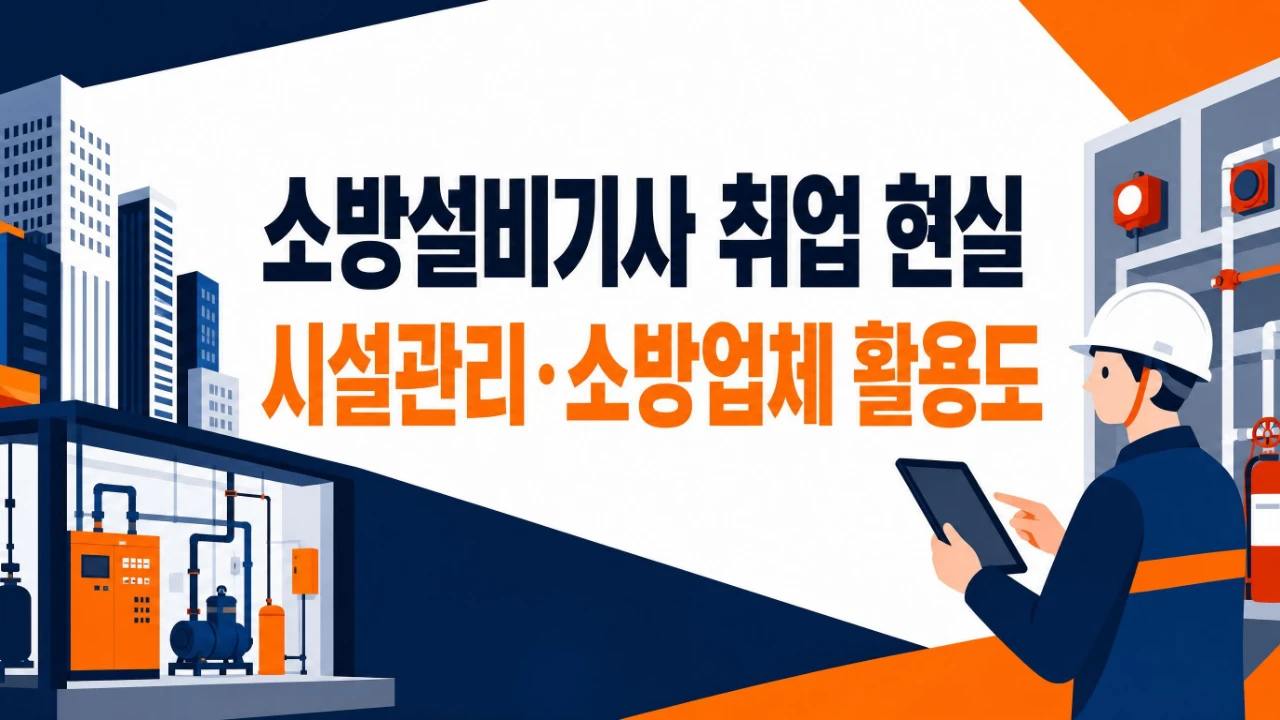 소방설비기사 취업 현실과 시설관리 소방업체 활용도를 안내하는 대표 이미지