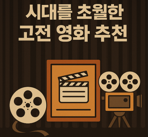 낡고 오래된 영화 필름과 영사기