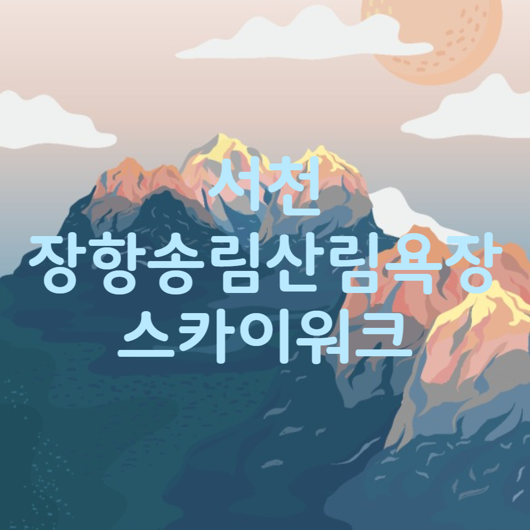 서천 장항 송림산림욕장 스카이워크