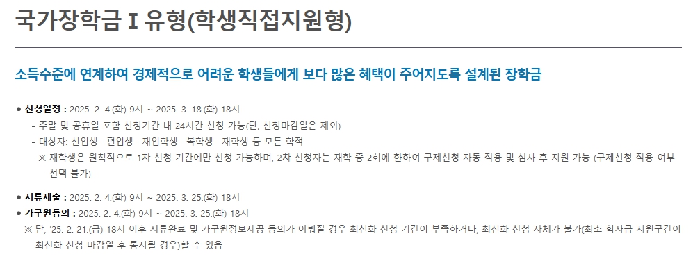 국가장학금유형설명1