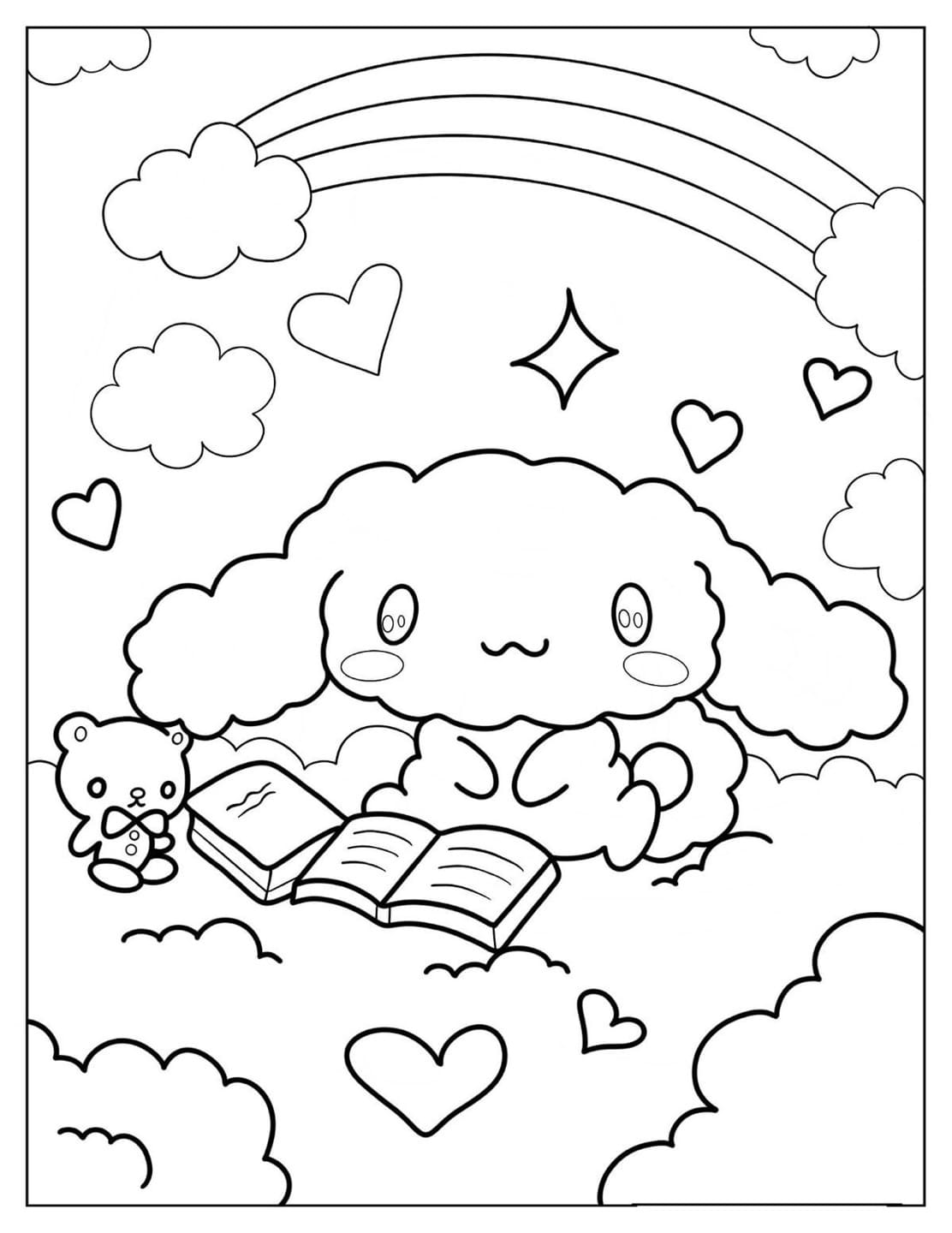 시나모롤 색칠공부 도안