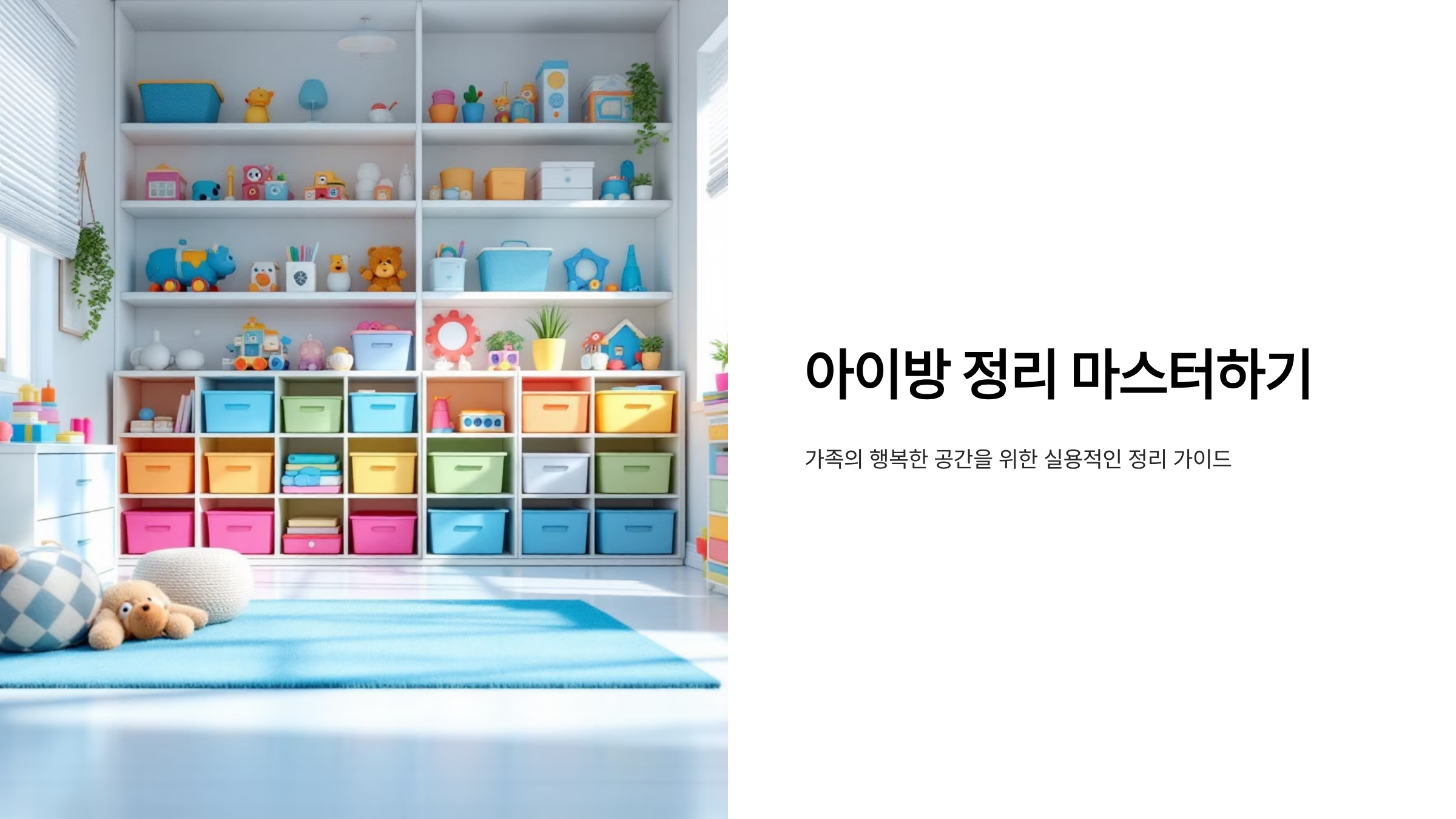 아이방 정리 습관 만드는 실전 노하우