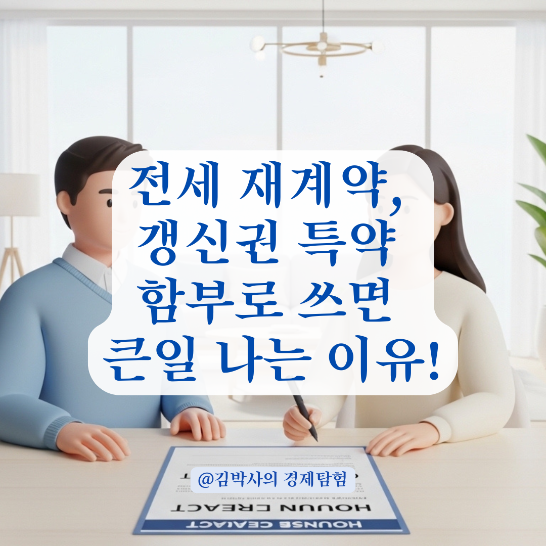 전세 재계약 특약 작성 시 계약갱신권 강제 행사가 위험한 이유는?