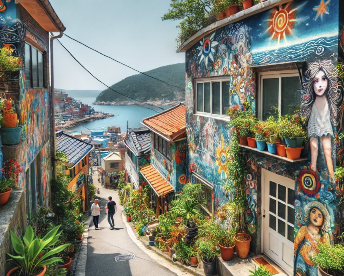 통영 동피랑 마을 여행 관련 사진