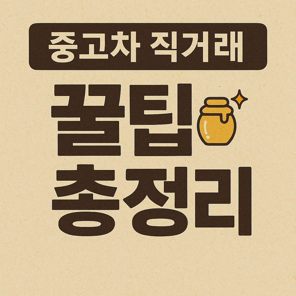 중고차직거래 꿀팁 총정리 사진