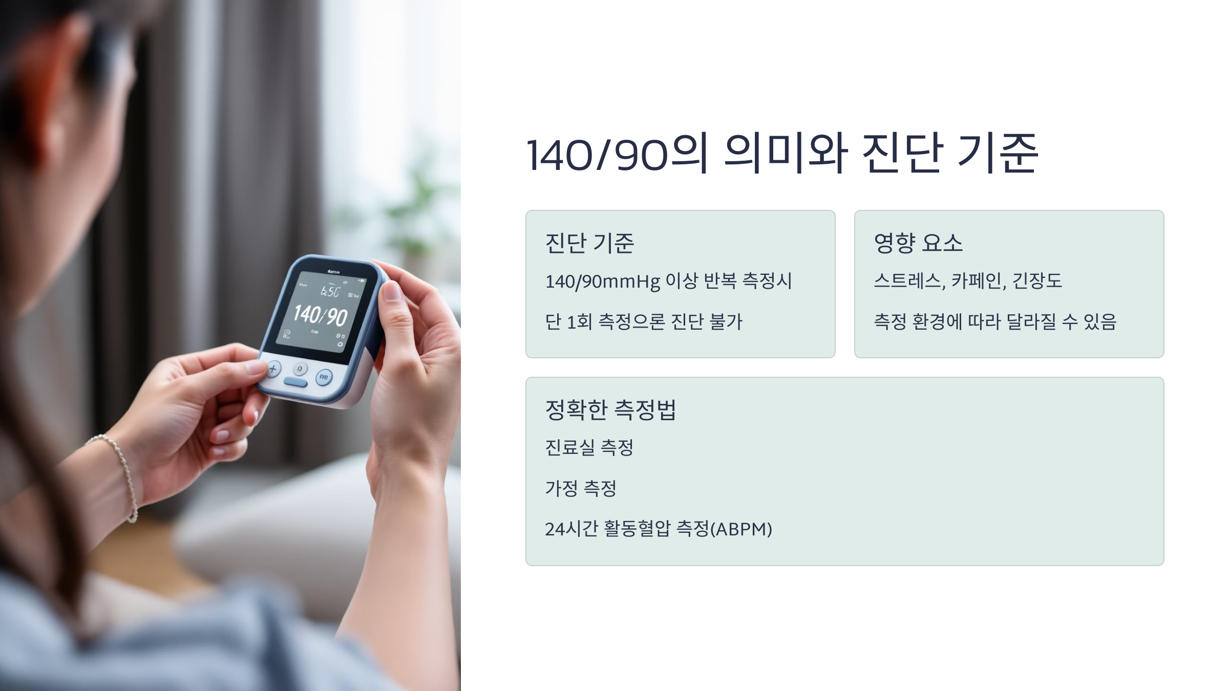 140/90의 의미와 진단 기준