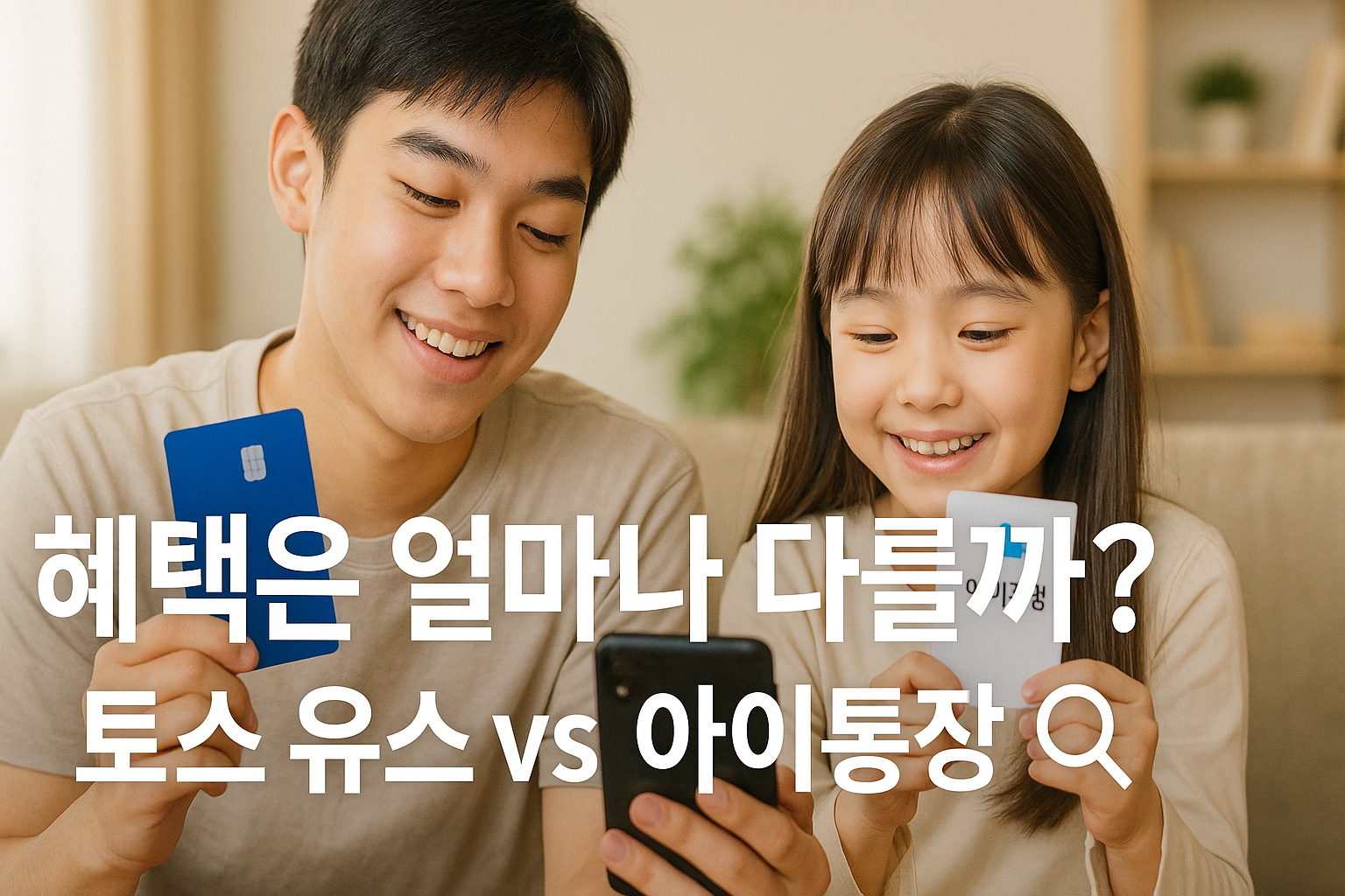 혜택은 얼마나다를까 토스유스vs아이통장