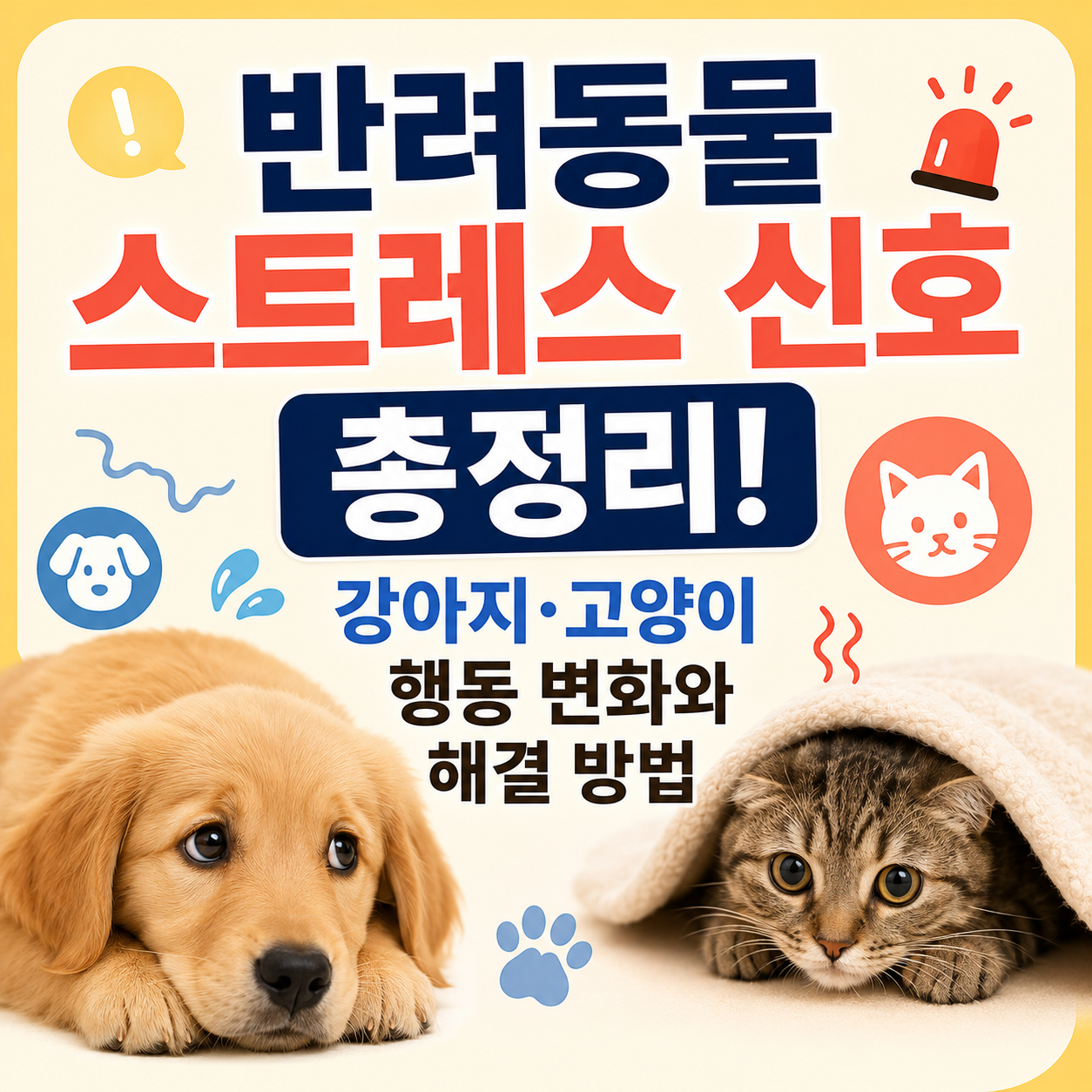 반려동물 스트레스 신호