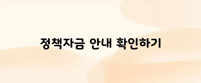 소상공인 정책자금 누리집 홈페이지 바로가기
