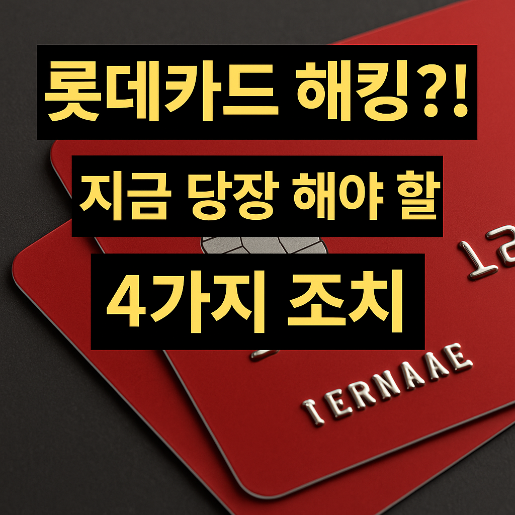 롯데카드 해킹 카드 해지 방법 썸네일