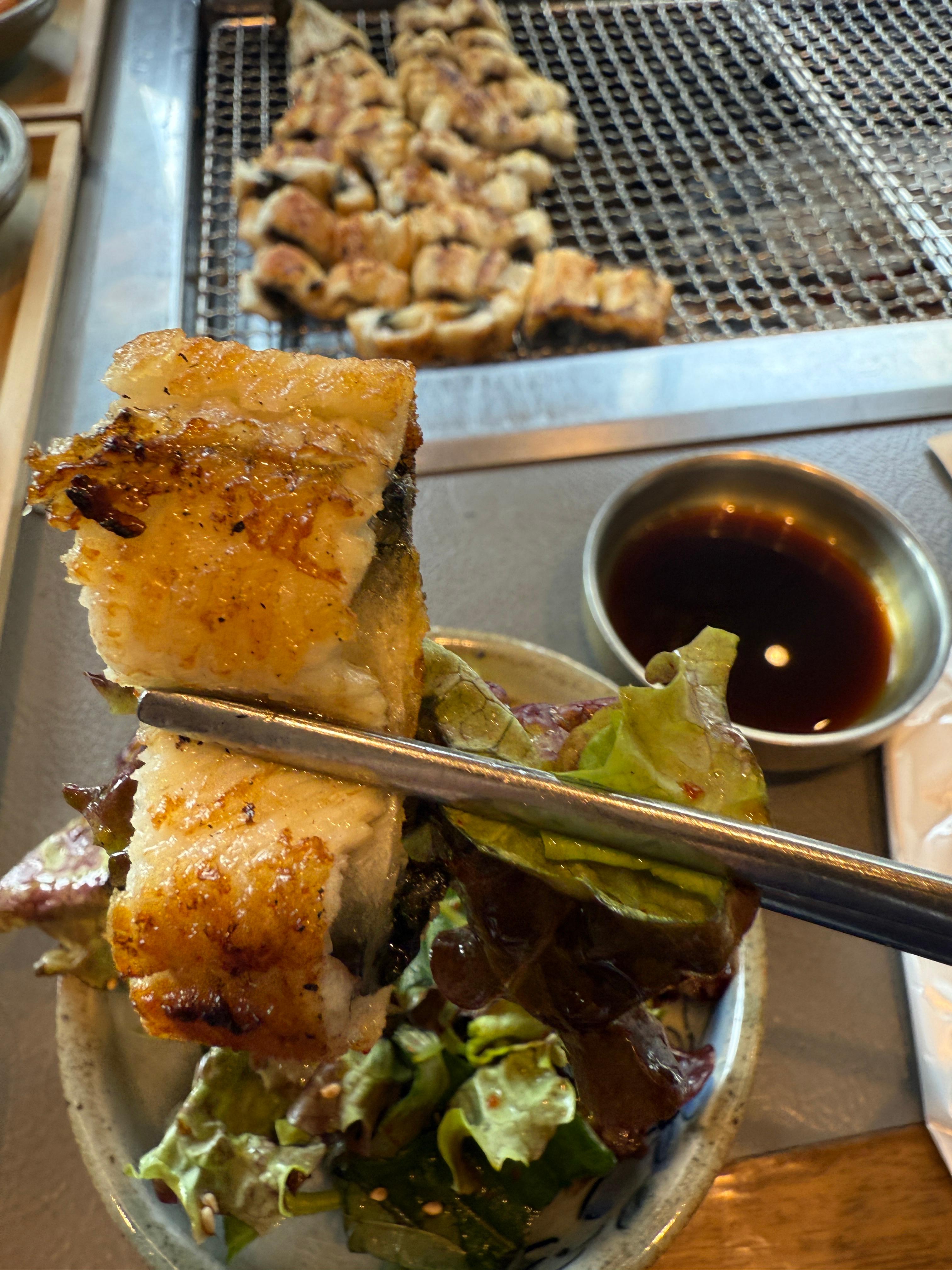 마니주 대표메뉴인 민물장어구이