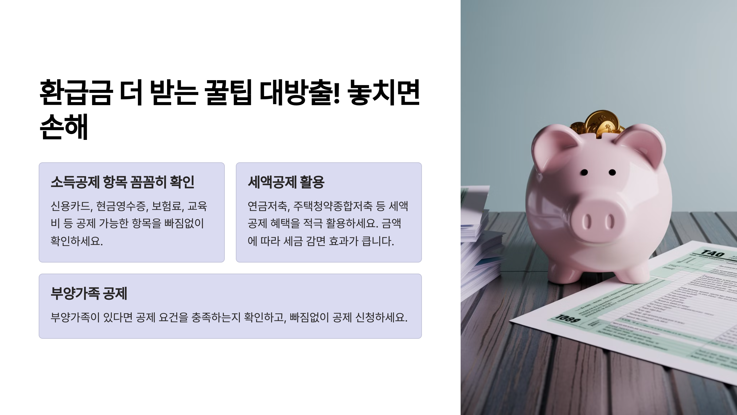 차감징수세액 마이너스 환급금