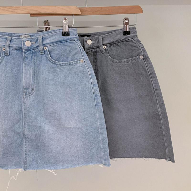 데님 미니 스커트 빅사이즈 청치마 바지