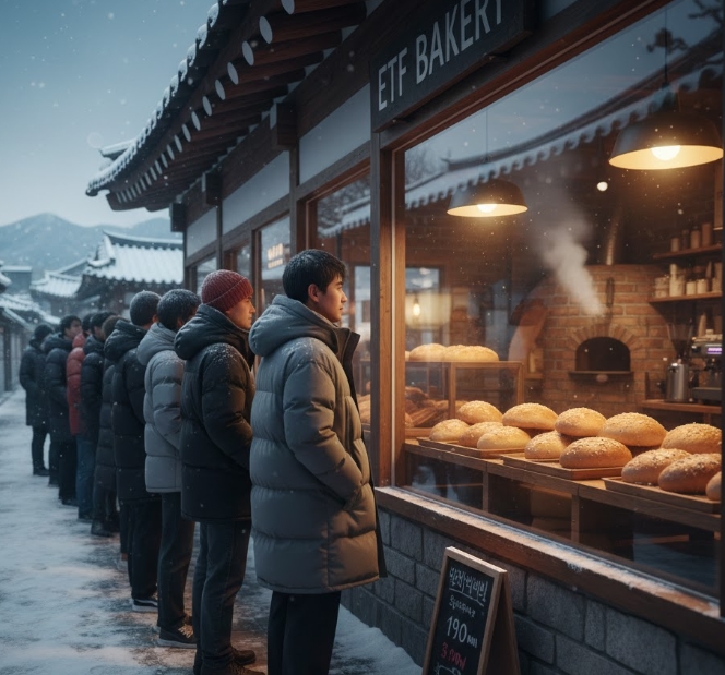 "3만원으로 빵집 털기 가능?" 영하 18도에도 줄 서는 1190원 슈카 소금빵의 기적...