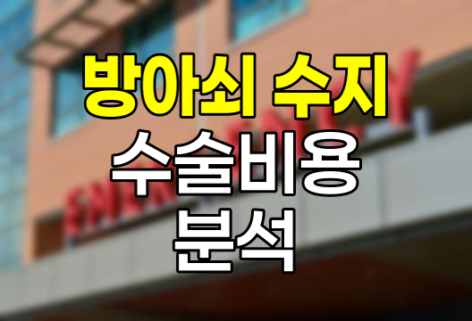 분당 차병원 방아쇠 수지 수술비용 분석