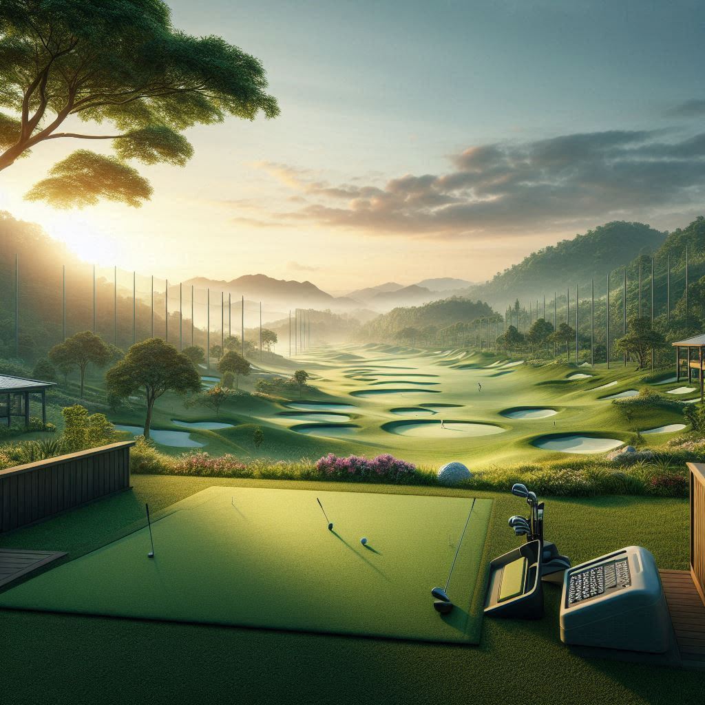 실외골프연습장 배경