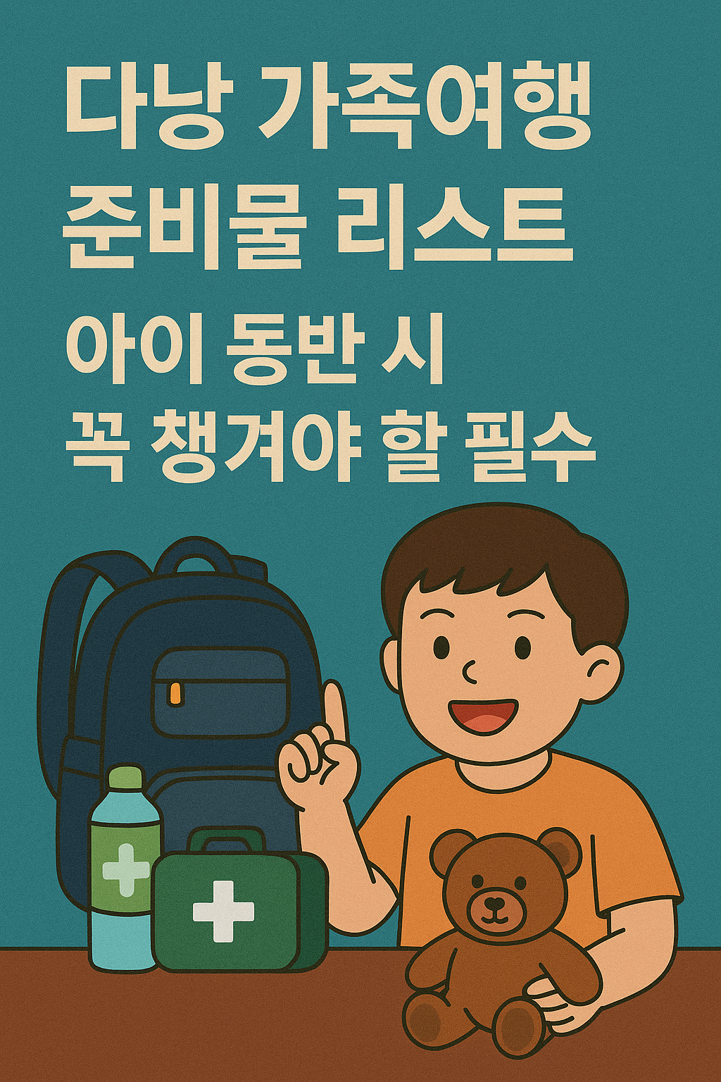 다낭 가족여행 준비물 리스트 안내문