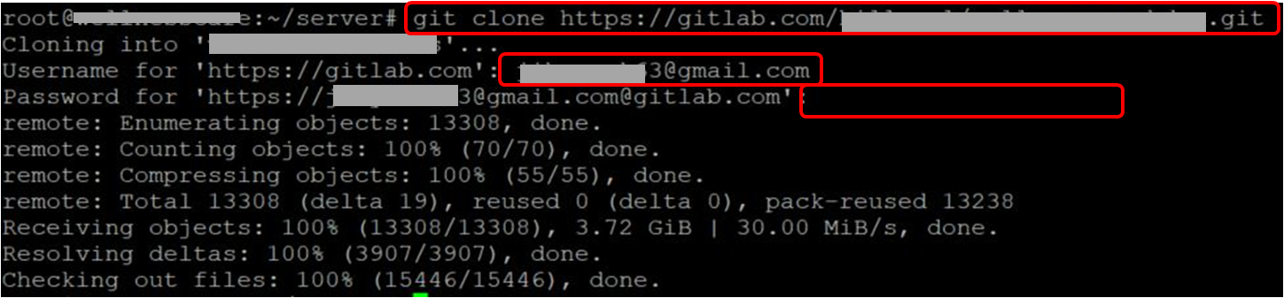 git clone