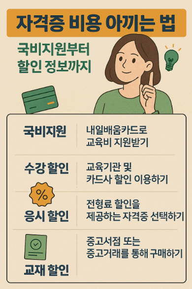 자격증 비용 아끼는 법