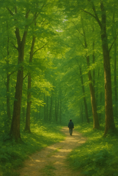 감정의 피로를 씻는 초록의 진동