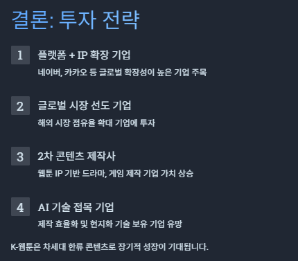 웹툰 관련주 수혜주: K웹툰(K콘텐츠) 산업분석 및 투자전략