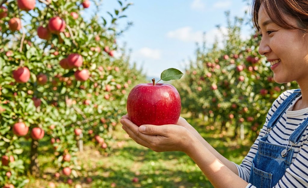 탐스러운 사과를 따는 꿈