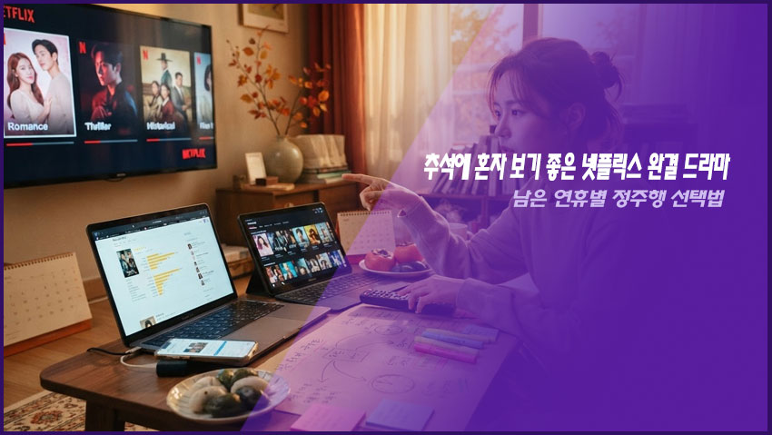 추석에 혼자 보기 좋은 넷플릭스 완결 드라마|남은 연휴별 정주행 선택법