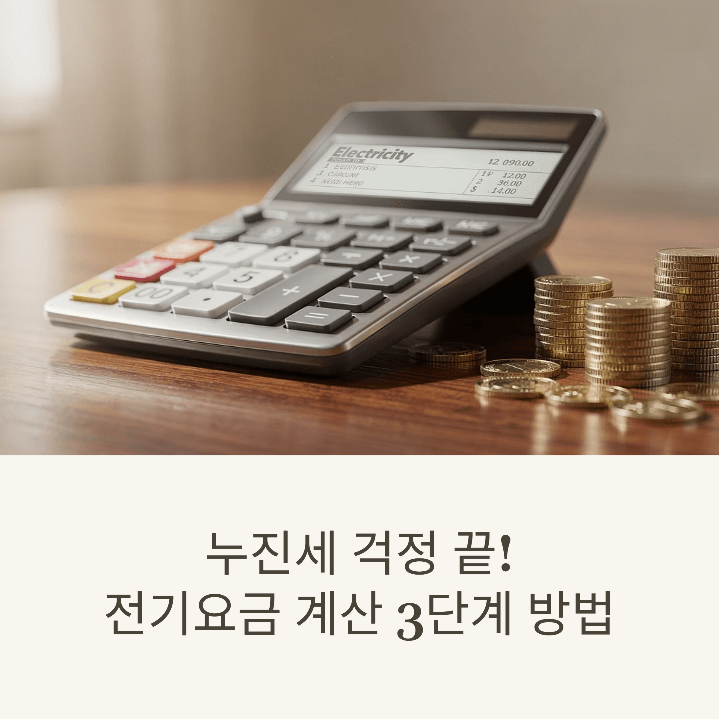 누진세 걱정 끝! 전기요금 계산하는 3단계 방법