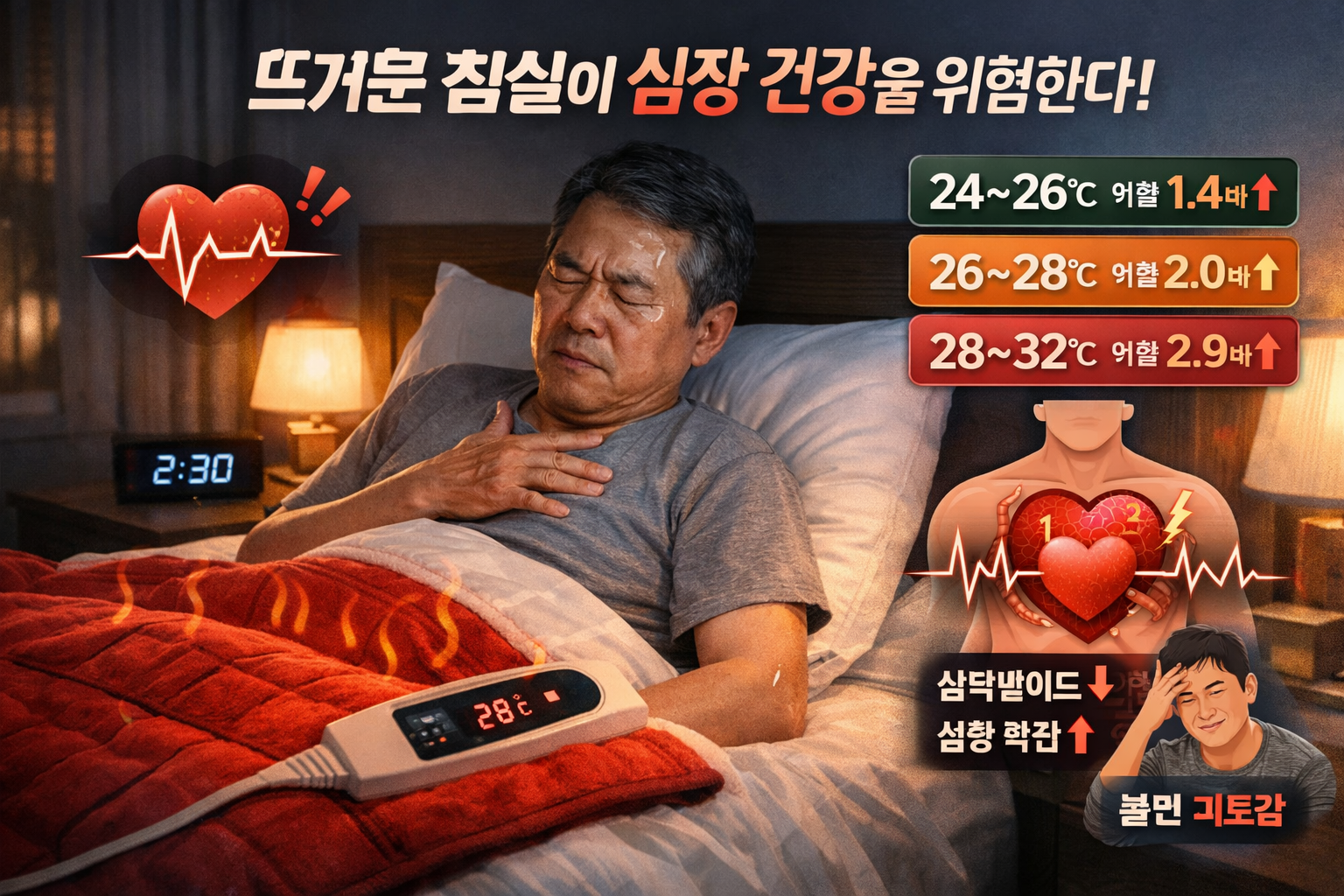 침실 온도와 심장 건강 (심박변이도, 자율신경계, 숙면)